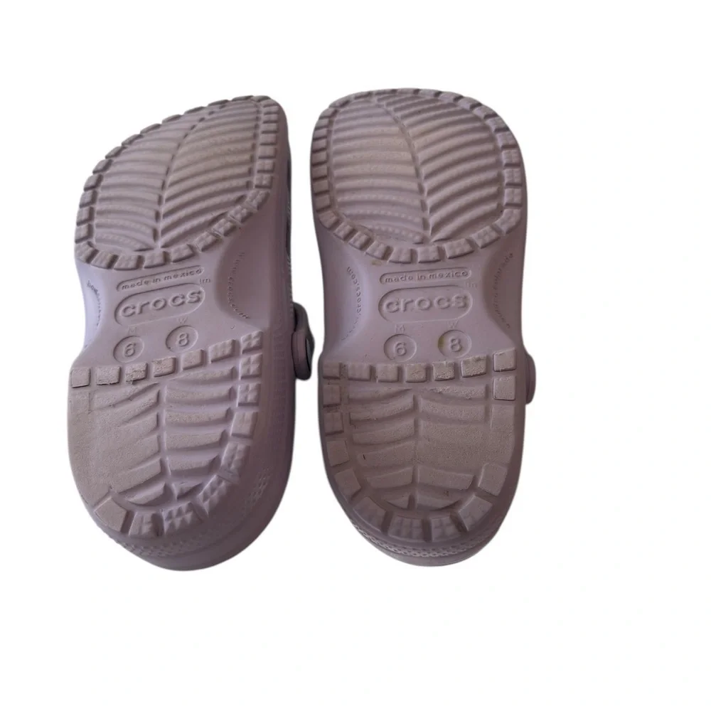 Crocs Classic Slip on lavender with strap Men size 6 Women Size 8  Comfort - Picture 8 of 8